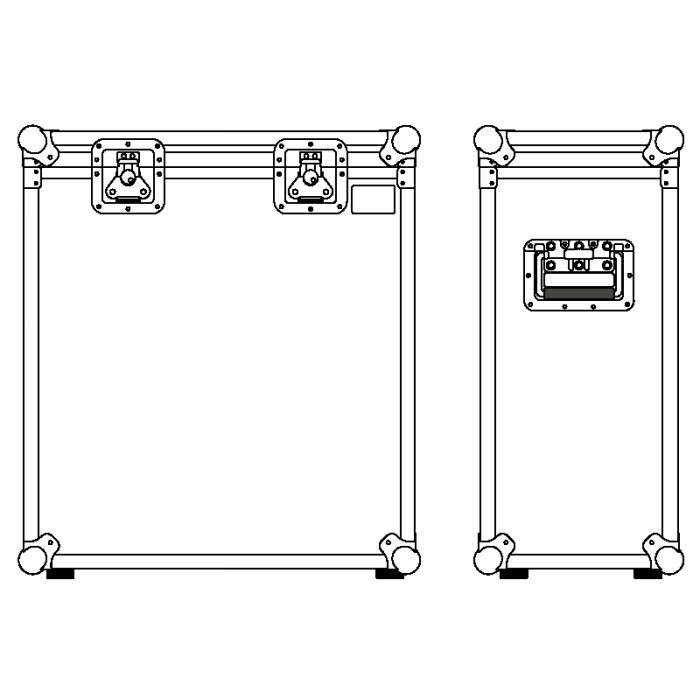 A3 flightcase for 2pcs